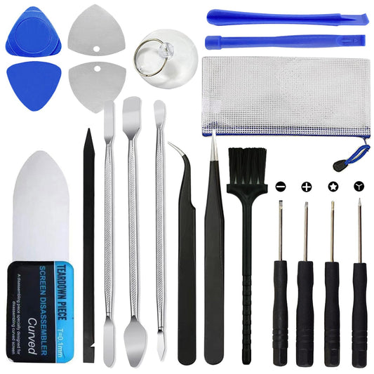 Haojiaho 19 in 1 Electronics Repair Tool Kit Spudger Pry Opening Tool Screwdriver Set for iPhone Laptop iPad Cell Phone MacBook Tablet Computer Electronics Repair
